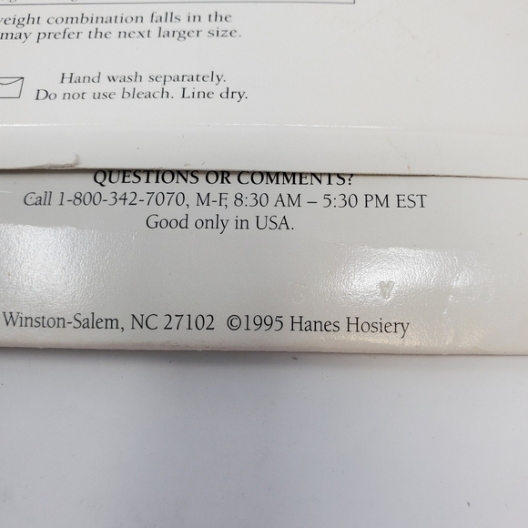 NOS HANES LOT 3 OF NYLON PANTYHOSE SHEER WHITE BLACK VARIOUS SIZES WOMEN HOSIERY - Picture 12 of 14